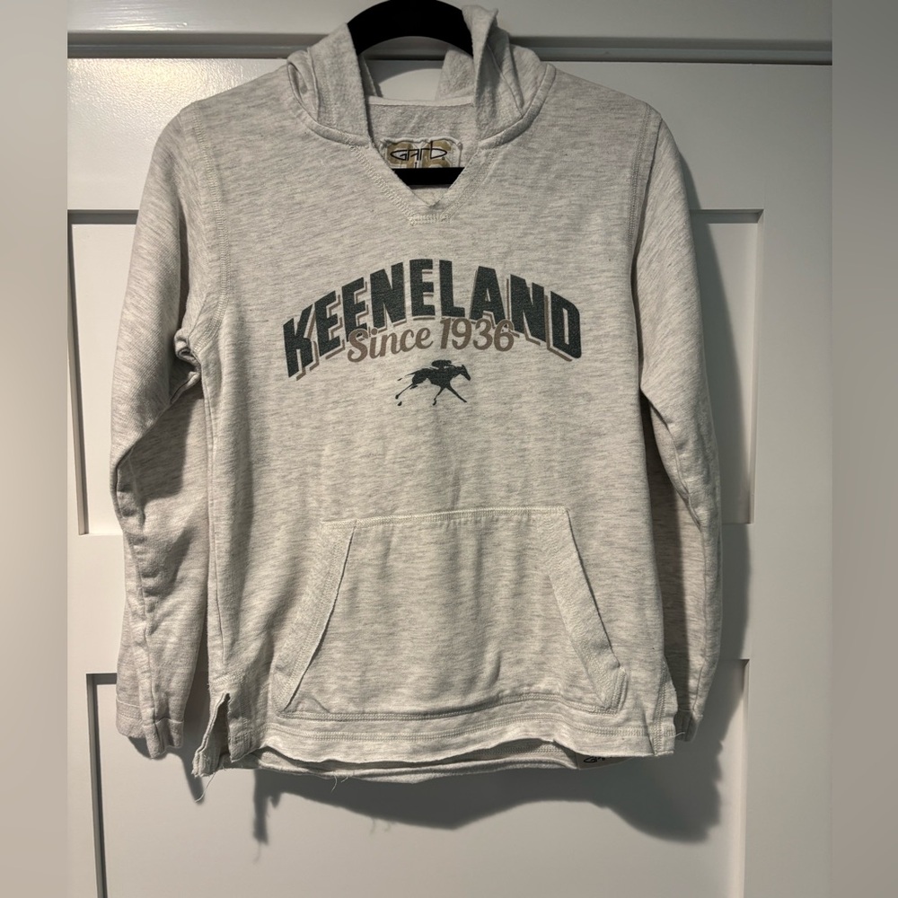 Keenland Gray Hoodie. Kids size Large (8/9)